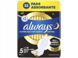 podpaski-always-ultra-secure-night-extra-rozmiar-5-32-sztuki