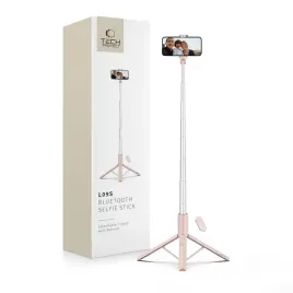 selfie-stick-tech-protect-l09s-z-tripodem-rozowy