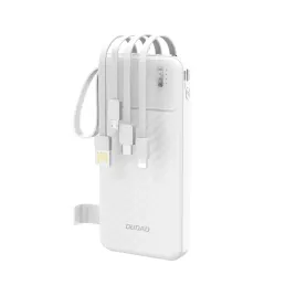 powerbank-dudao-k11-10000mah-z-wbudowanymi-kablami-bialy