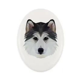 husky-syberyjski-siberian-husky-plytka-ze-zdjeciem-i-napisem-geometryczna