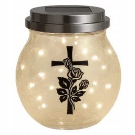 znicz-solarny-led-lampion-na-grob-statuetka-na-cmentarz-roza-krzyz