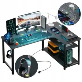 biurko-gamingowe-narozne-z-polka-i-portem-ladowania-usb-na-czarnym