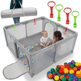 kojec-dzieciecy-140x140-cm-plac-zabaw-suchy-basen-uchwyty-i-50-pilek