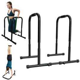 stabilne-stalowe-porecze-do-dipow-cwiczen-pompek-dipy-wysokie-90cm