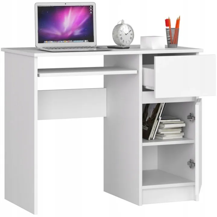 biurko-pod-komputer-piksel-prawe-biale-90cm-akd-stan-nowy