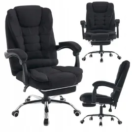 fotel-z-masazem-czarny-tkanina-podstawa-chrom-obrotowy-biurowy