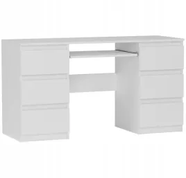 meble-biurko-komputerowe-6sz-135cm-biale-n32