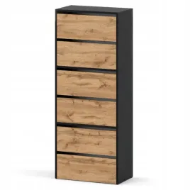 szafka-na-buty-wysoka-polka-stojak-regal-na-przedpokoj-loft-czarna