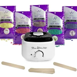 zestaw-do-depilacji-podgrzewacz-wosk-twardy-5x100g-szpatuly-100szt