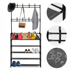 wieszak-na-ubrania-stojacy-polka-na-buty-regal-metalowy-garderoba