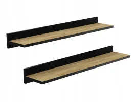 zestaw-2-x-polka-scienna-80-cm-loft-dab-z-czarna-listwa-80-cm-do