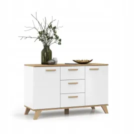 komoda-szafka-bialy-mat-pojemna-dab-wotan-szuflady-drzwi-salon-120cm