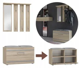 garderoba-z-siedziskiem-szafka-na-buty-wieszak-lustro-na-przedpokoj-sonoma