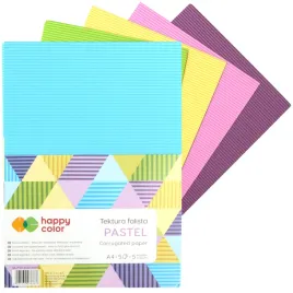 tektura-falista-deco-blok-papier-a4-happy-color-scrapbooking-5-ark-pastel