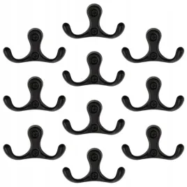 10x-haczyk-na-ubrania-czarny-wieszak-na-ubrania-scienny-wieszak