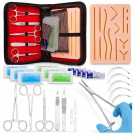 zestaw-do-nauki-szycia-chirurgicznego-nici-igly-nozyczki-skora-etui-18