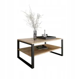 stolik-kawowy-z-polka-dab-zloty-craft-loft-industrial