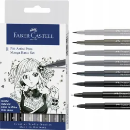 faber-castell-pisaki-artist-pitt-manga-8-szt-basic