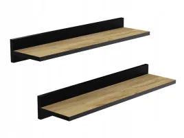 zestaw-2x-polka-60-cm-polki-wiszace-dab-z-czarna-listwa-do-salonu