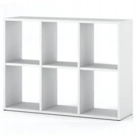 regal-na-ksiazki-bialy-otwarty-6-pojemnych-drewnianych-polek-na