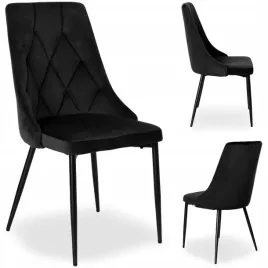 krzeslo-tapicerowane-welurowe-nowoczesne-loftowe-czarne-metalowe-nogi