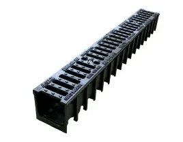 odwodnienie-liniowe-kanal-1m-h100-b125-koryto-plastik-ruszt-zeliwo
