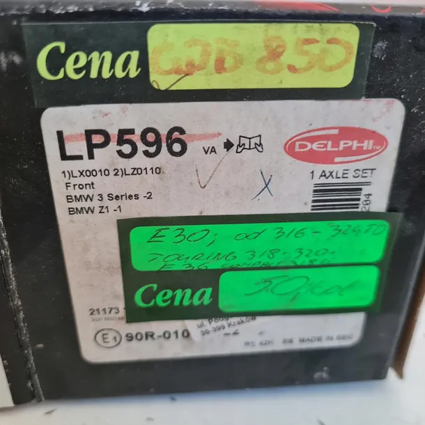 bmw-seria-3-e30-klocki-hamulcowe-komplet-delphi-lp596-strona-zabudowy-przod