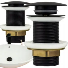 korek-klik-klak-czarny-umywalkowy-do-umywylaki-bez-przelewu-mosiezny