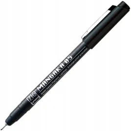kuretake-pisak-cienkopis-mangaka-black-05-czarny