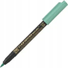 kuretake-pisak-marker-fudebiyori-metallic-green