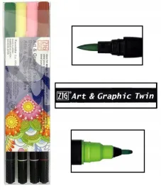 pisaki-dwustronne-brush-twin-zig-kuretake-4-kol