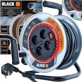 przedluzacz-bebnowy-metalowy-25m-4g-2x-usb-3x25-kabel-black-weekend