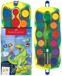 faber-castell-farby-akwarelowe-wodne-szkolne-connector-12-kol-dinozaury