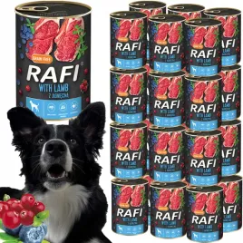 karma-mokra-dla-psow-rafi-z-jagniecina-borowka-i-zurawina-400g-24-szt