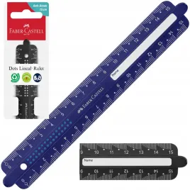 faber-castell-linijka-nielamliwa-flex-szkolna-z-imieniem-dots-15-cm