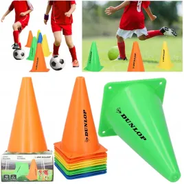 stozki-sportowe-dunlop-pacholki-treningowe-10-sztuk-kolorowe-stabilne