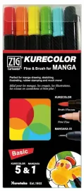 zestaw-do-mangi-pisaki-dwustronne-brush-cienkopis-mangaka-kuretake-basic