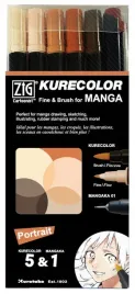 zestaw-do-mangi-pisaki-dwustronne-brush-cienkopis-mangaka-kuretake-portrait