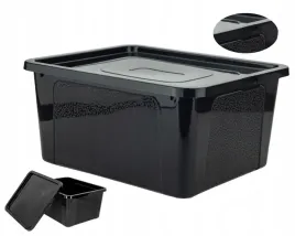 skrzynka-plastikowa-20-l-czarna-z-pokrywa-praktyczny-box-porzadkowy