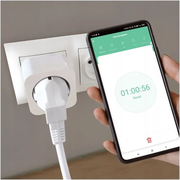 inteligentne-gniazdko-programator-czasowy-watomierz-bolec-wifi-tuya-marka-ledlumen