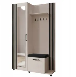 kaszmir-garderoba-przedpokoj-137cm-wieszak-lamele-lustro-lyon-mr