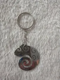 brelok-breloczek-srebrny-kameleon