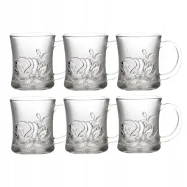 6x-szklanki-280-ml-do-herbaty-kawy-z-uchem-komplet-szklanek-eleganckie