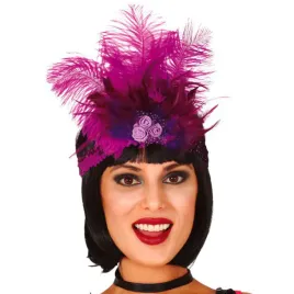 opaska-elastyczna-retro-flapperka-fioletowy-guirca