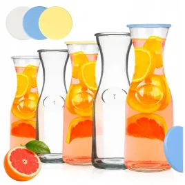 5x-szklana-karafka-1l-dzbanek-na-wode-soki-lemoniade-napoje-do-wody