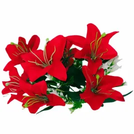 bukiet-sztucznych-czerwonych-lilii