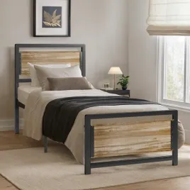 bealife-bf34-lozko-90x200-metalowe-ciche-dla-mlodziezy-szary