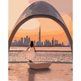malowanie-po-numerach-obraz-na-prezent-dubai-dziewczyna-morze-podroz-40x50