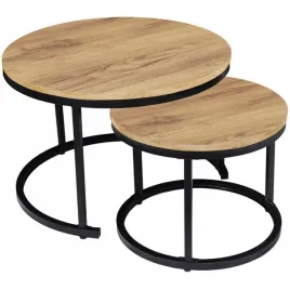 stoliki-kawowe-okragle-zestaw-stolikow-loftowy-dab-craft-2w1