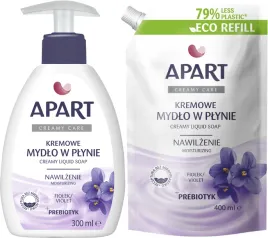 zestaw-mydlo-w-plynie-z-dozownikiem-apart-creamy-care-300ml-fiolek-zapas